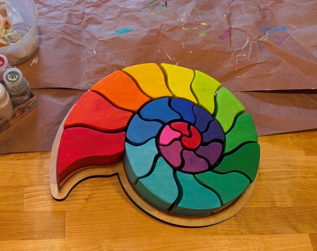 A Colorful Puzzle for a Baby Nephew — Made Smoother With a Dremel