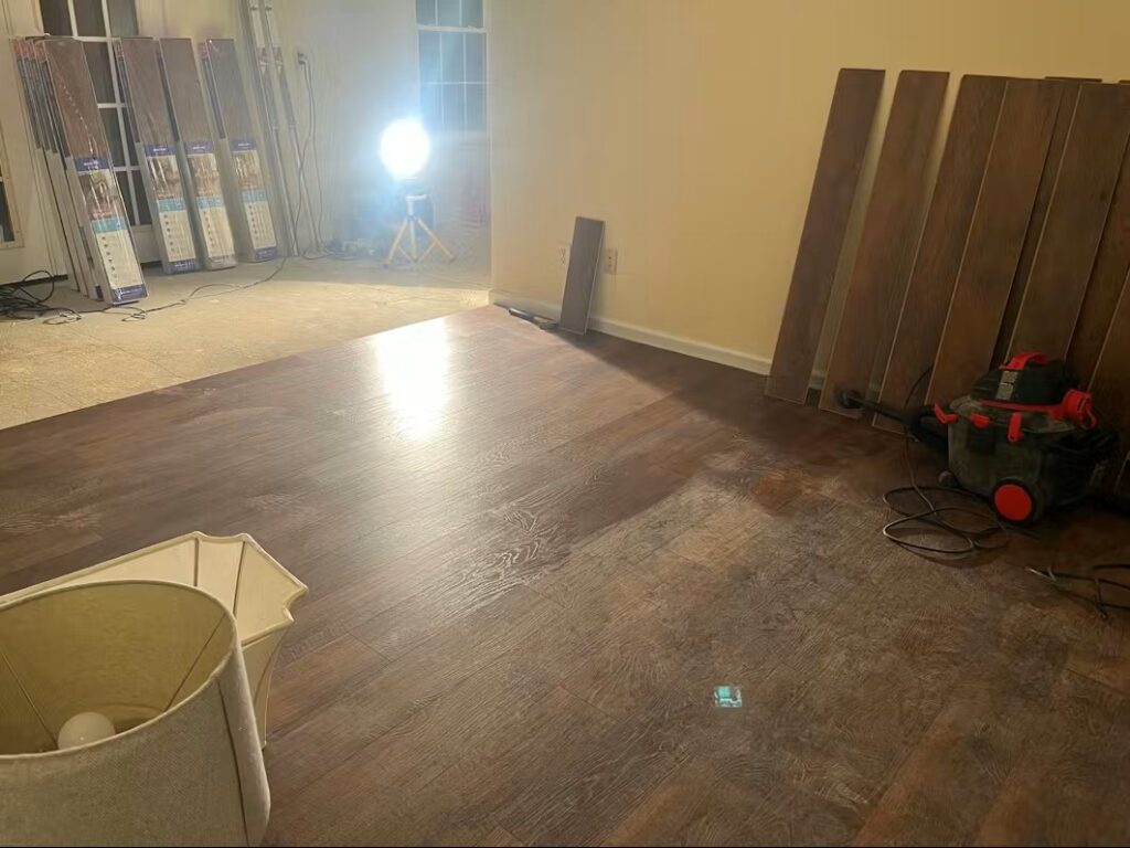 flooring project - in progress